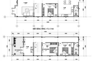 Nhà 2 tầng 3 phòng ngủ 5x15