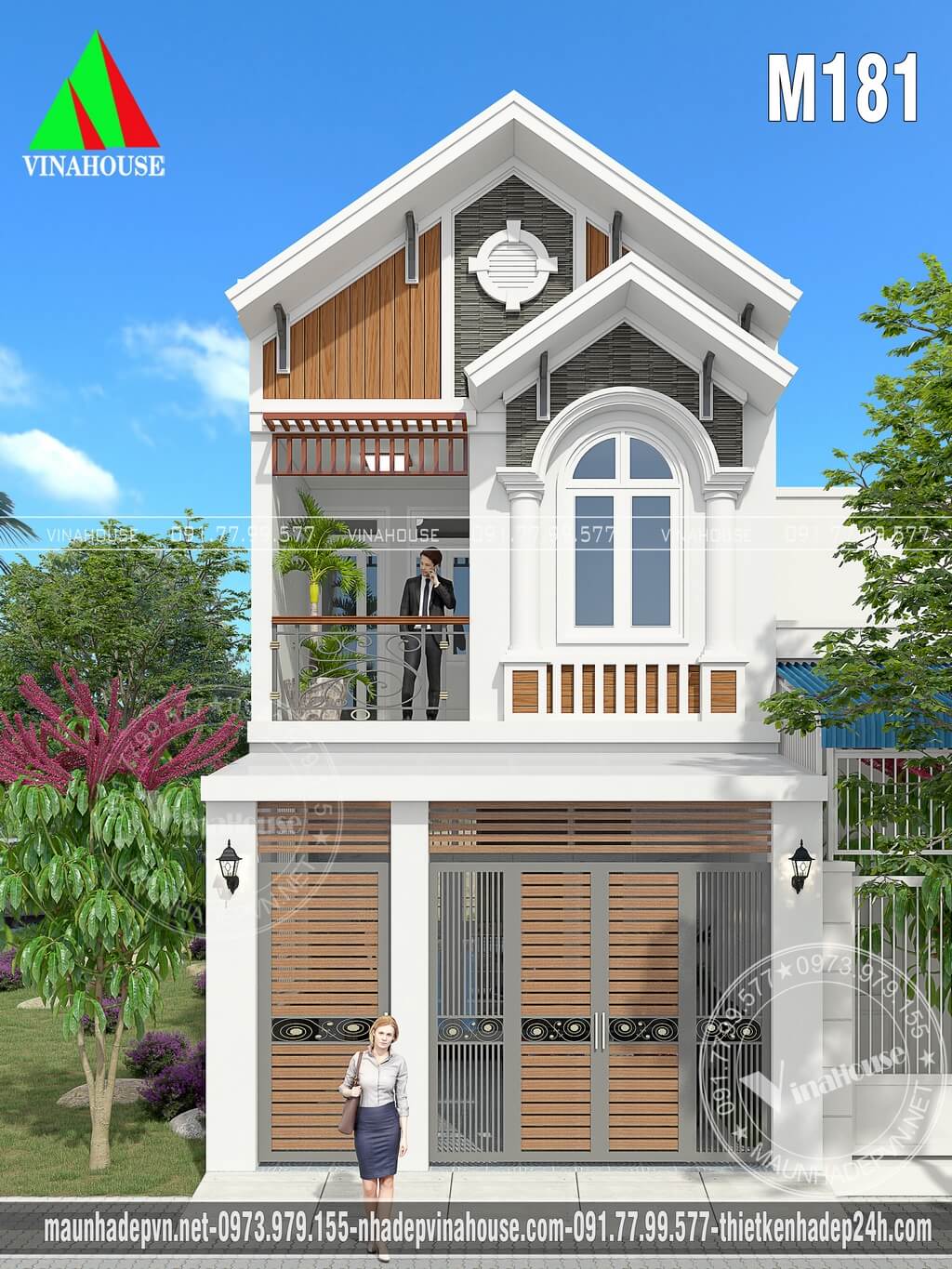 25 Mẫu thiết kế nhà 2 tầng đẹp mái thái đơn giản hiện đại  An Lộc
