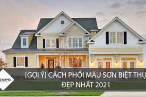 Phối màu sơn nhà biệt thự