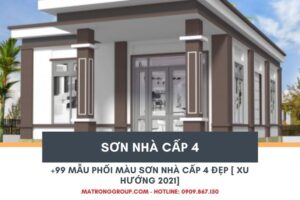 Phối màu sơn nhà cấp 4