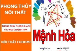 Phong thủy phòng khách cho người mệnh hỏa