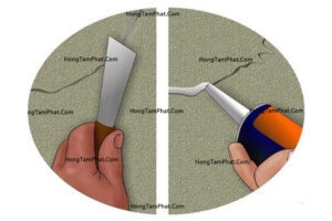 Silicon xử lý vết nứt tường