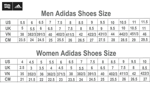 cách chọn size giày adidas