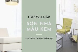 Sơn trong nhà màu kem sữa