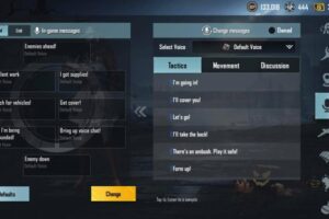 Thay đổi giọng nói trong game pubg mobile