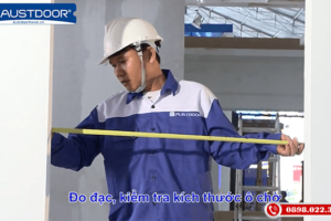 Thi công cửa gỗ công nghiệp