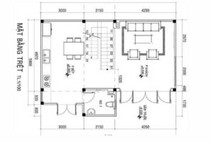 Thiết kế nhà mặt tiền 9m sâu 6m