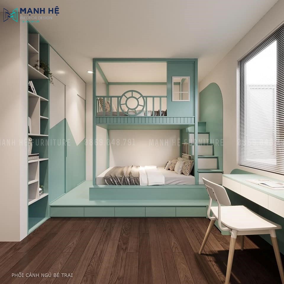 Rất Hay: Ý tưởng thiết kế phòng ngủ chung cho bố mẹ và con đẹp năm ...