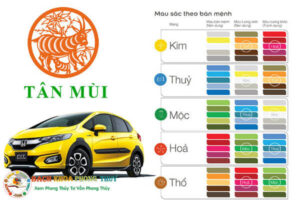 Tuổi mùi mua xe màu gì