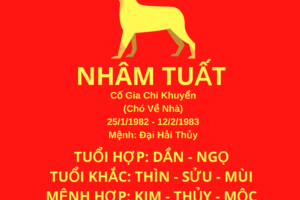 Tuổi tuất 1982 hợp tuổi nào