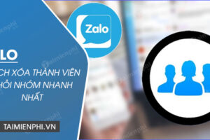 Xóa thành viên khỏi nhóm zalo